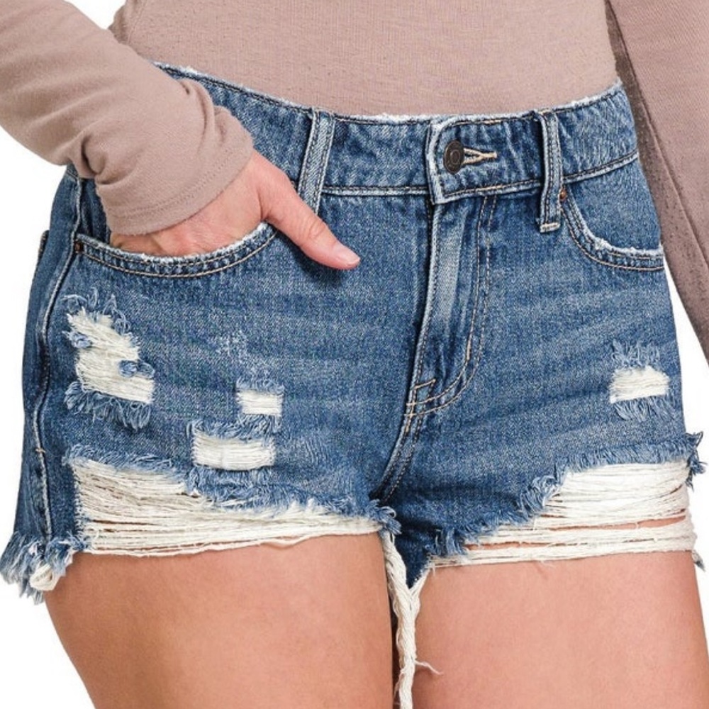 Zenana Jean Shorts